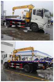 China 4*2 Road Wrecker Mounted Crane