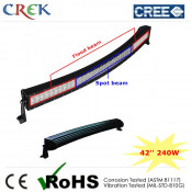 China 43'' Inch 240W Curved/Radius Dual Row LED Light Bar LED Work Lamp Light (CK-BC24003C)