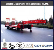 China 70ton Heavy Duty Low Bed Semi Trailer