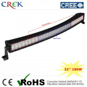 China Automotive LED Car Light Bar LED Driving Light 32'' Inch 180W Curved Row (CK-BC23003C)