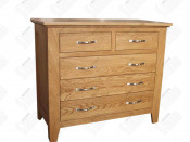 China Mainland Sinoah Solid Oak Wood 2 Over 3 Drawer Chest (CO2010)