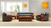China Manufacturer Office Furniture! Genuine Leather Sofa Set (HY-S805)
