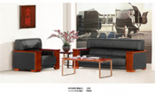 China Manufacturer Office Furniture Genuine Leather Sofa Set (Hy-S929)