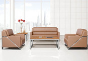 China Manufacturer Office Furniture Modern Design Leather Sofa