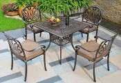 China Modern Style Outdoor Patio Furniture Cast Aluminum Dining Table (SZ211; SD511)