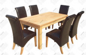 China Solid Oak Wooden Dining Table and Chairs