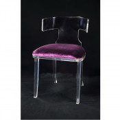 China Supplier Clear Acrylic Dining Chair with Spongy Cushion