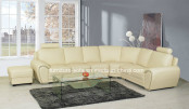 Chinese Furniture Big Sectional Sofa with Ottoman