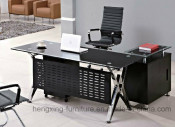 Chinese Office Furniture / Boss Table / Glass Executive Desk