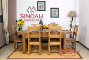 Chuncky Solid Oak Wooden Dining Furniture Set (FH Range)