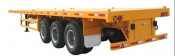 Cimc 3 Axles Flatbed Container Semitrailer