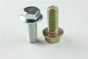 Class 6.8 Hexagon Flange Bolt, Steel, Cr6+ Yellow Zinc Plated