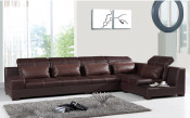 Classic Woode Home/ Living Room Furniture Leather Corner/Sectional Sofa (807)