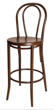 Classical Aluminum Bent Wood Patio Bar Chair (DC-15552)