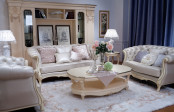 Classical Wooden Livingroom Furniture Sofa Set
