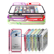 Clear Bumper Frame TPU Transparent Silicone Case for iPhone 5 5g