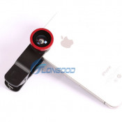 Clip Fisheye 3in1 Wide Angle Macro Camera Lens for iPhone