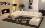 Club House Fashion Furniture Genuine Leather Sofa (SF117)