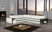 Club Modern Furniture White Import Leather Sofa with Lockers