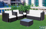 Combination Wicker Sofa Set with Coffee Table