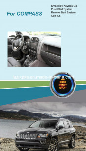 Compass Entry Keyless Go Smart Key Push Button Remote Start Can-Bus Alarm for Jeep