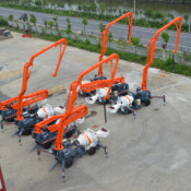 Concrete Mixer Boom Pump in One Concrete Machine