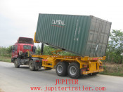 Container Dumper Tipper Semi Trailer Entire Unloading
