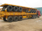 Container Semi-Trailer / 3 Axles Flat Bed Semi-Trailer