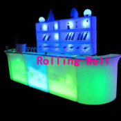 Cool Luminous Bar Counter Furniture Plastic LED Bar Counter