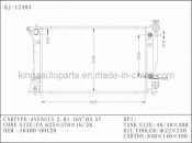 Cooler Auto Radiator for Avenssis 2.0I 16v' 03 at