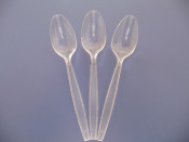 Crystal Spoon Transparent PS Spoon Virgin PS Spoon