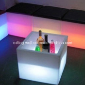 Cuboid LED Ice Bucket /Lighting Wine Cooler/Wine Cooler/Ice Bucket