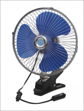 DC12V 9 Inch 60 Strips Metal Car Fan with Clip
