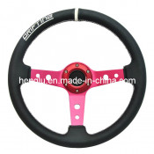 Deep Disk PVC PU Racing Steering Wheel (HL1001680)