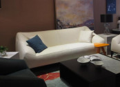 Diavny Furniture Modern Leather Fabric Sofa Set (D-76-C)