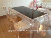 Dining Room Furniture Design Acrylic Dining Table and Chair Furniture Set