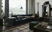Divany Balck Leather Sofa