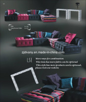 Divany Italian Style Fabric Leather Living Room Furniture