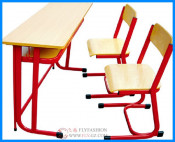 Double Desk and Chair/High Student Desk and Chair/School Furniture (SF-56)