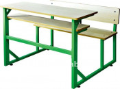 Double Desk and Chair/Lesson Chairs Guangzhou/School Furniture (SF-61)