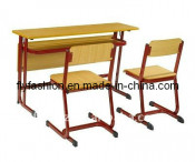 Double Desk and Chair/Lesson Chairs Guangzhou/School Furniture