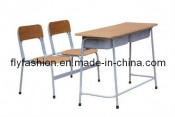 Double Desk and Chair/Lesson Chairs Guangzhou/School Furniture