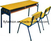 Double Desk and Chair/Lesson Chairs Guangzhou/School Furniture