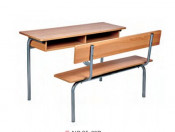 Double School Desk and Chair (SF-09D)