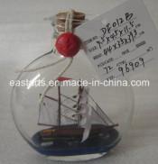Drift Glass Bottle Wooden Decoration Marine Gifts (DF012B)