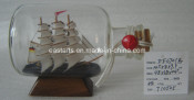 Drift Glass Bottle Wooden Decoration Marine Gifts (DF0701B)