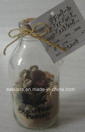 Drift Glass Bottle Wooden Decoration Marine Gifts (DF109-3)