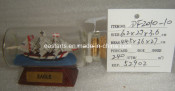Drift Glass Bottle Wooden Decoration Marine Gifts (DF2010-10)