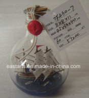 Drift Glass Bottle Wooden Decoration Marine Gifts (DF430-7)