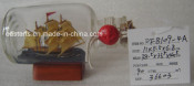 Drift Glass Bottle Wooden Decoration Marine Gifts (DF8109-4A)